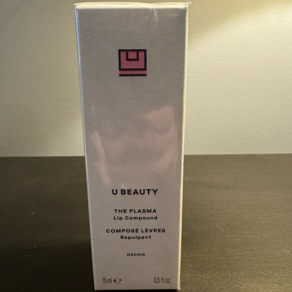 U Beauty The Plasma Lip Compound Orchid .5 oz 15 ml Full Size NIB Sealed